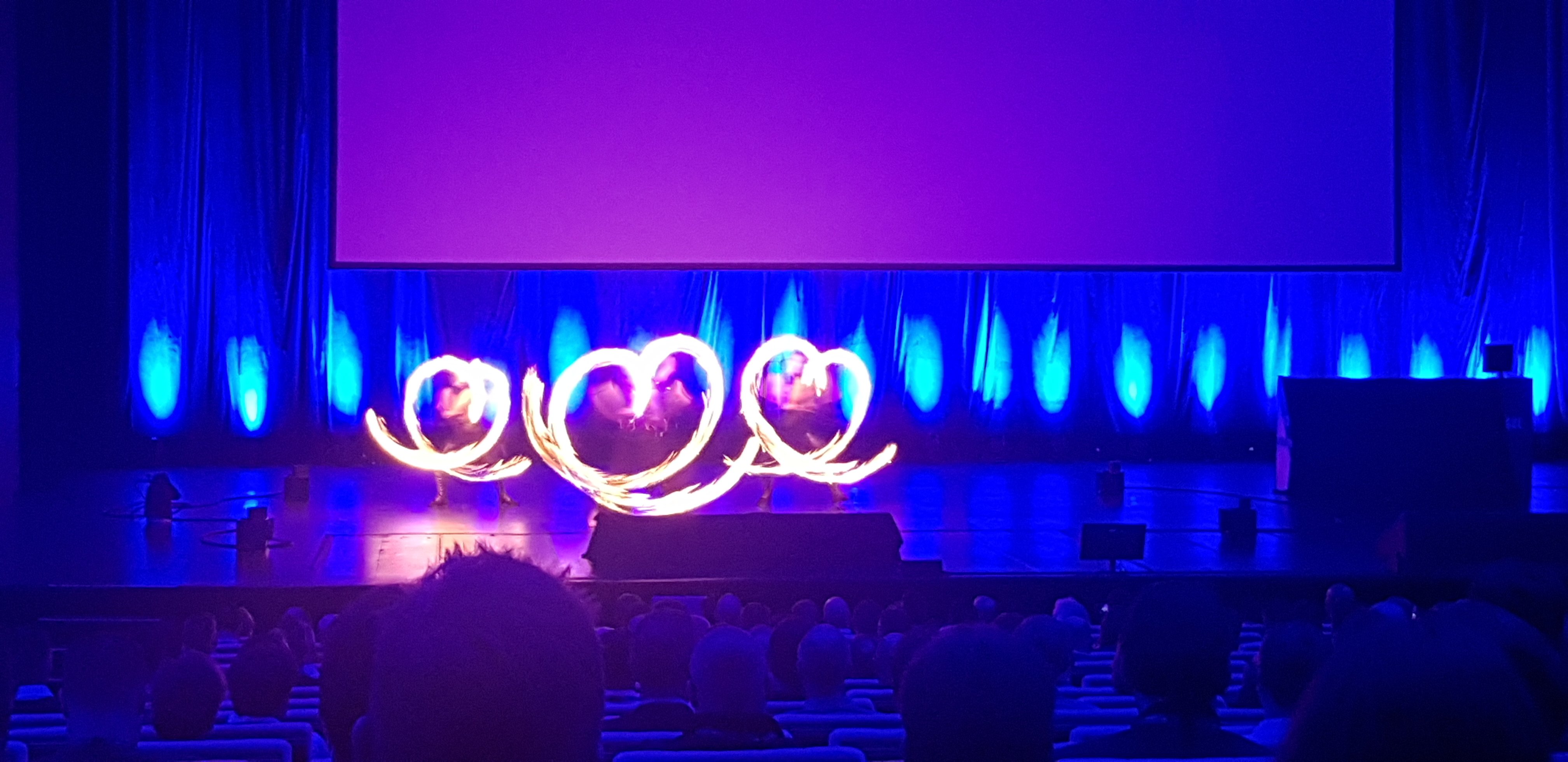   Show bei den Vorträgen