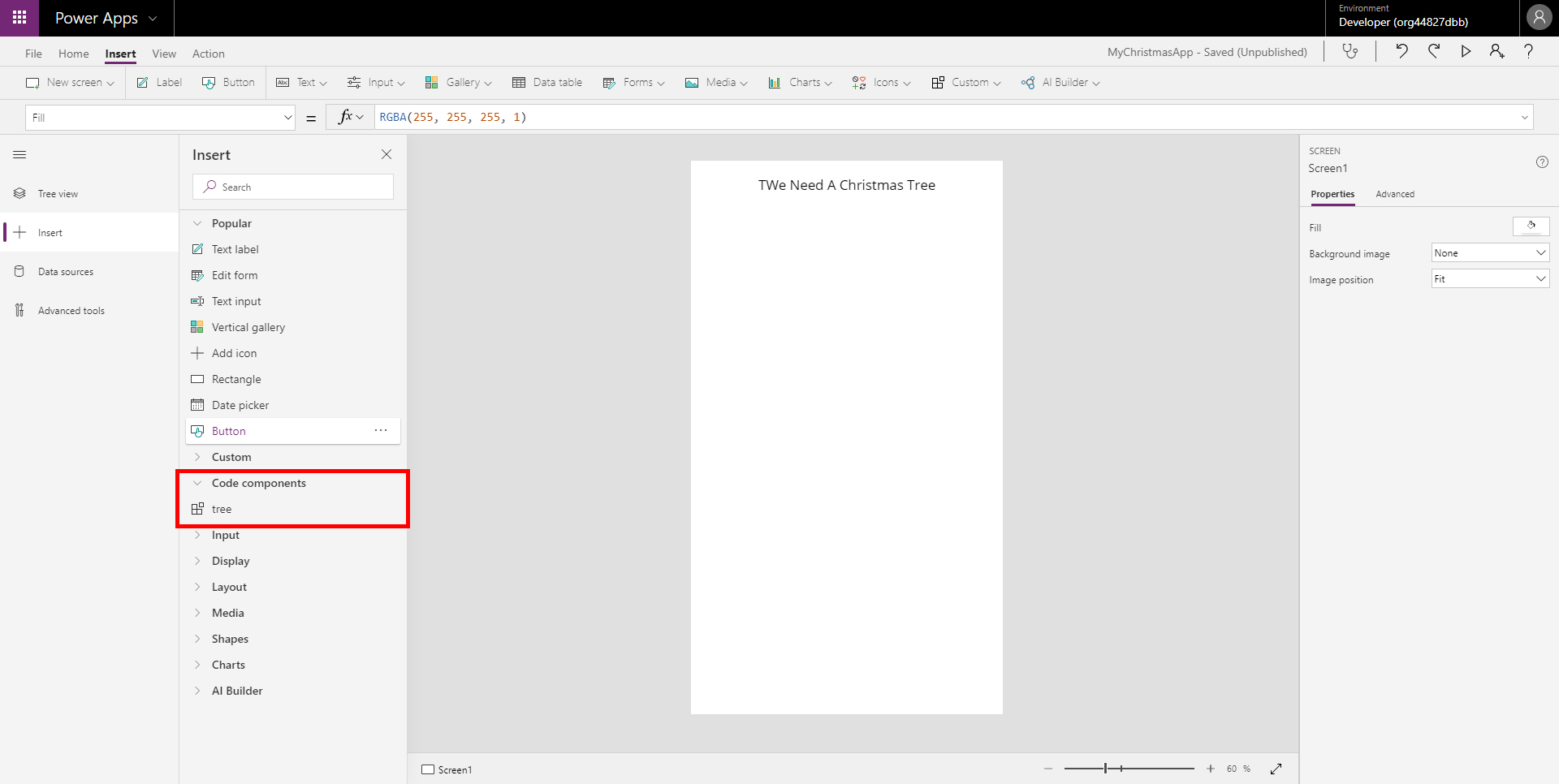 Power Apps Custom Control