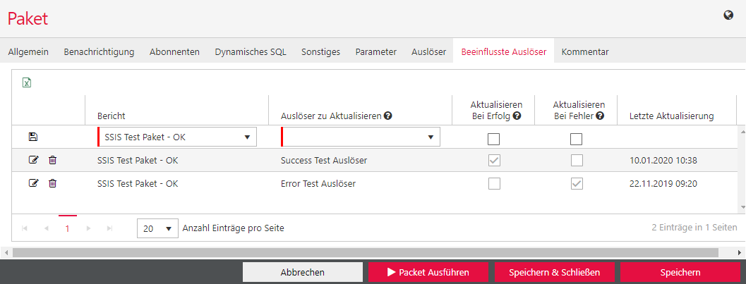Ausführung von SSIS Jobs 2